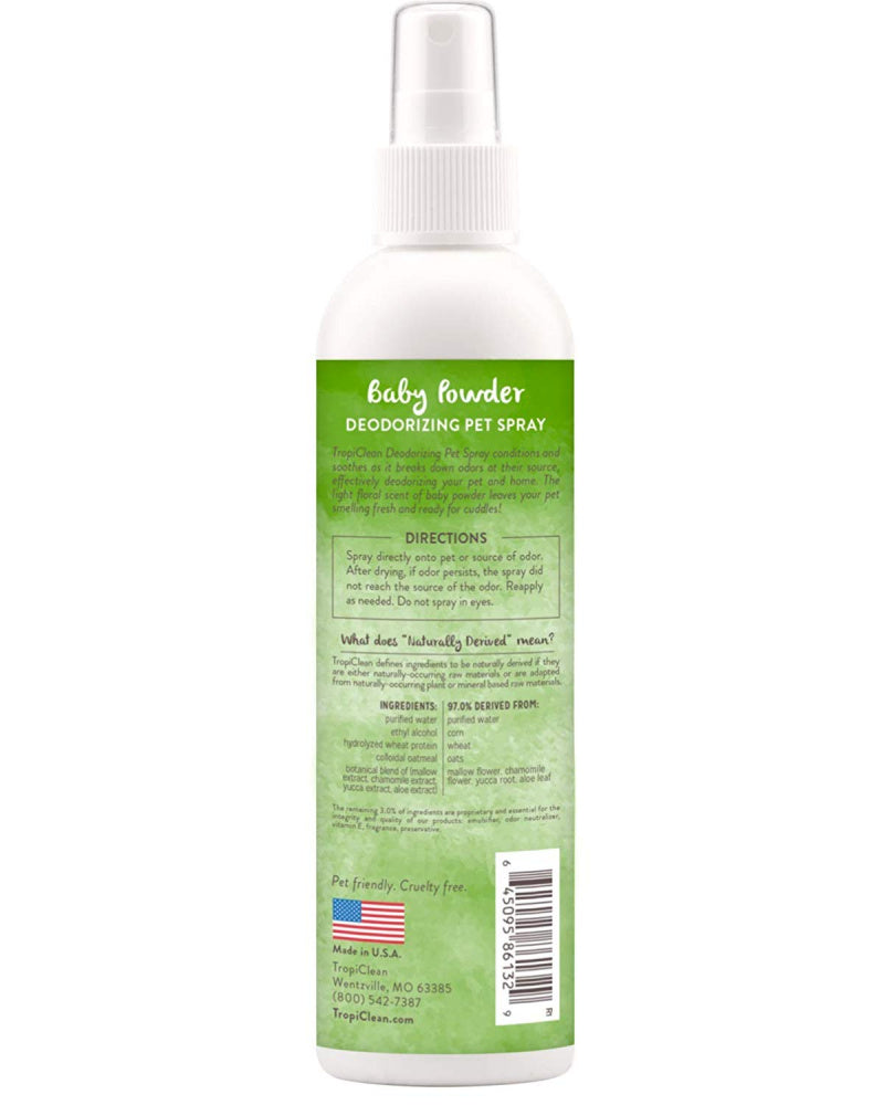 Tropiclean Baby Powder Pet Deodorizing Spray