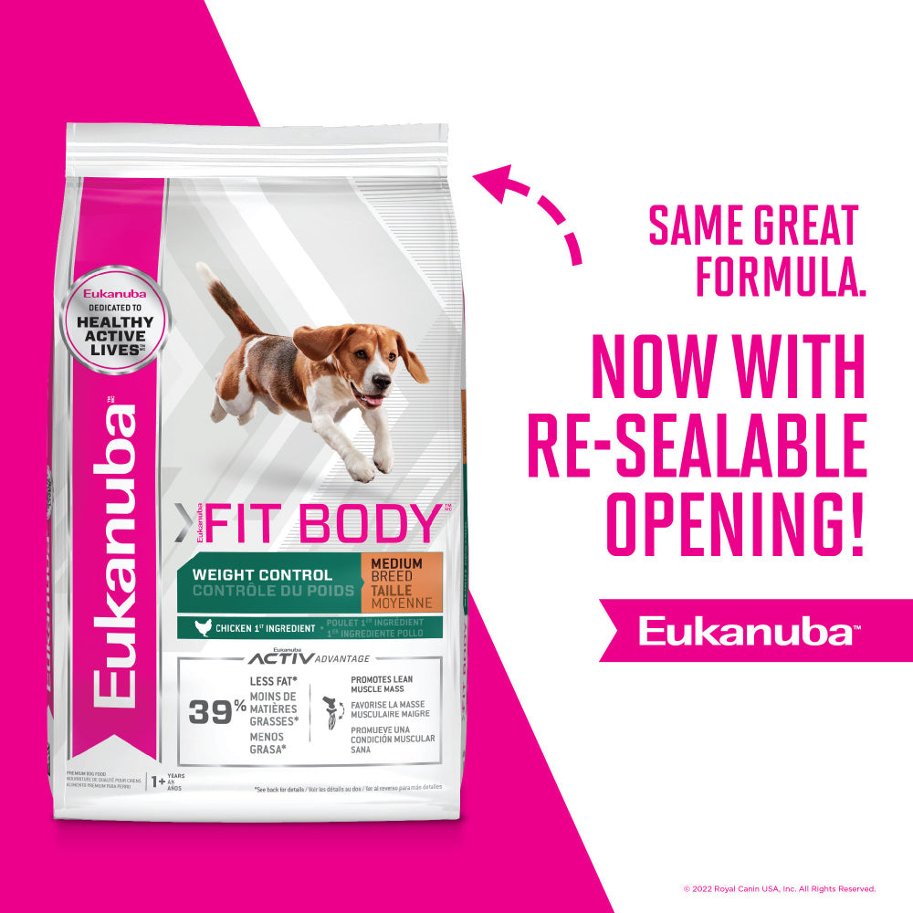 Eukanuba Fit Body Weight Control Medium Breed Dry Dog Food
