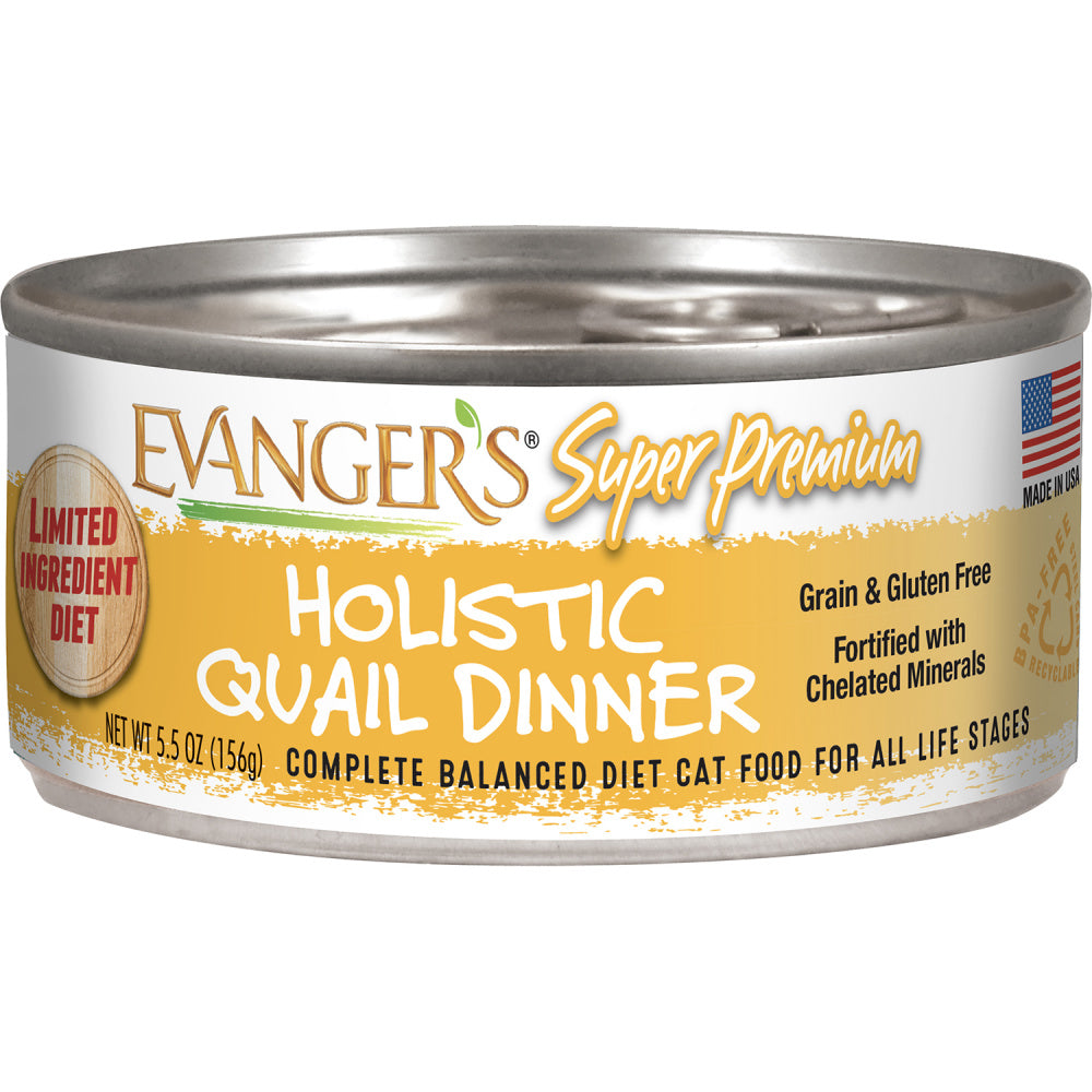 Evanger's Super Premium Holistic Quail Dinner Canned Cat Food
