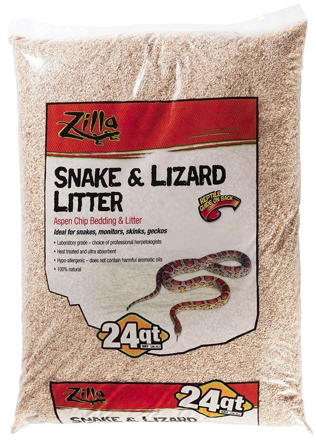 Zilla Lizard Litter - Aspen Chip Bedding & Litter