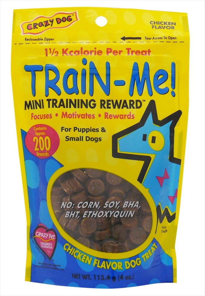 Crazy Dog Train-Me! Mini Soft & Chewy Chicken Dog Treats