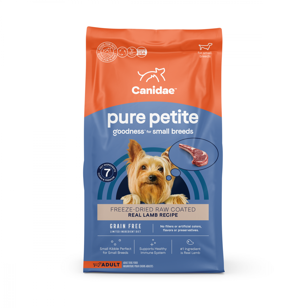 Canidae PURE Petite Small Breed Lamb Recipe Raw Coated Dry Dog Food
