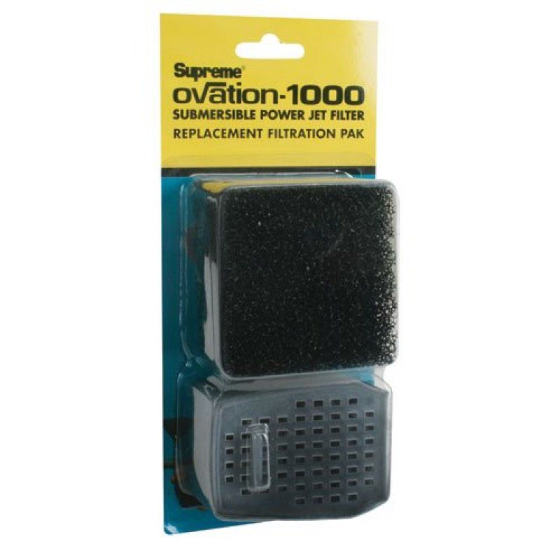 Supreme Ovation 1000 Replacement Filter Media Filter Sponge and Carbon Cartridge