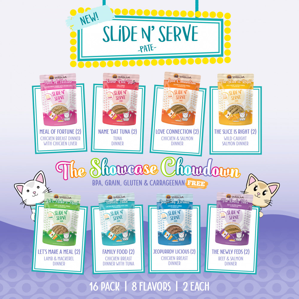 Weruva Slide N' Serve The Showcase Chowdown Wet Cat Food Variety Pack