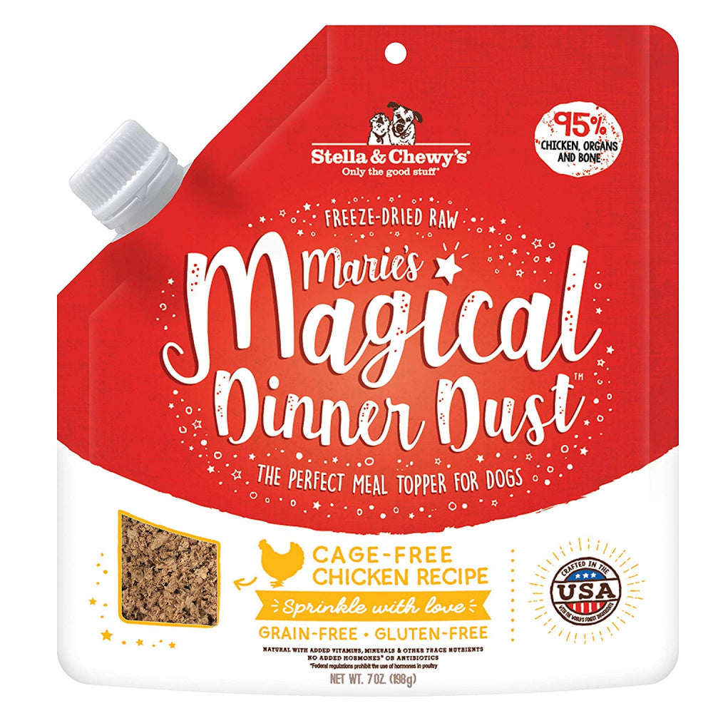 Stella & Chewy's Marie's Magical Dinner Dust Freeze-Dried Cage Free Chicken Recipe Dog Food Topper