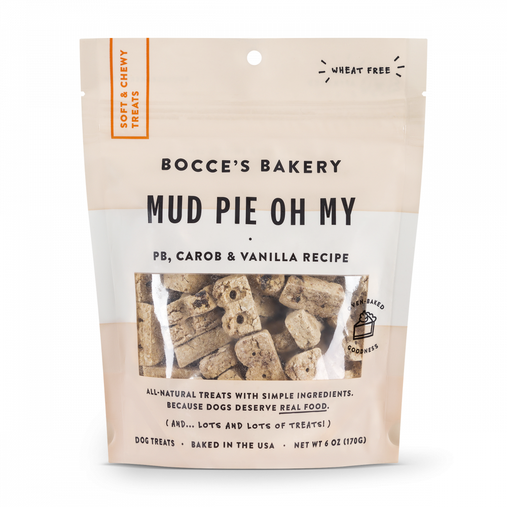 Bocce's Bakery Every Day Mud Pie Oh My Soft & Chewy Dog Treats