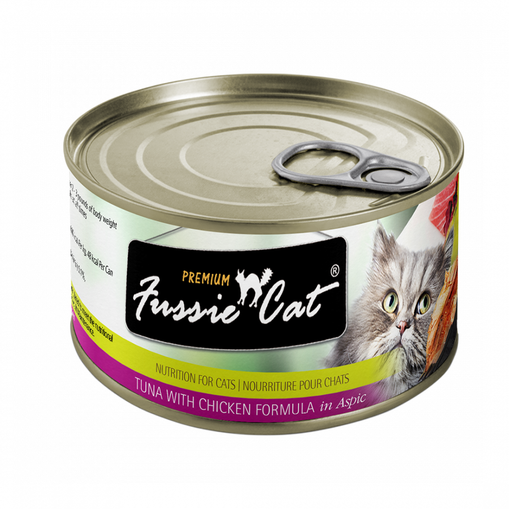 Fussie Cat Premium Tuna With Chicken Canned Cat Food