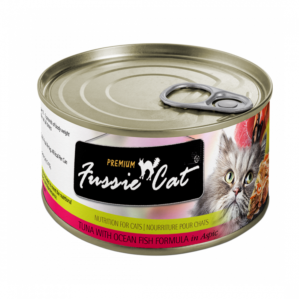 Fussie Cat Premium Tuna with Ocean Fish Canned Cat Food