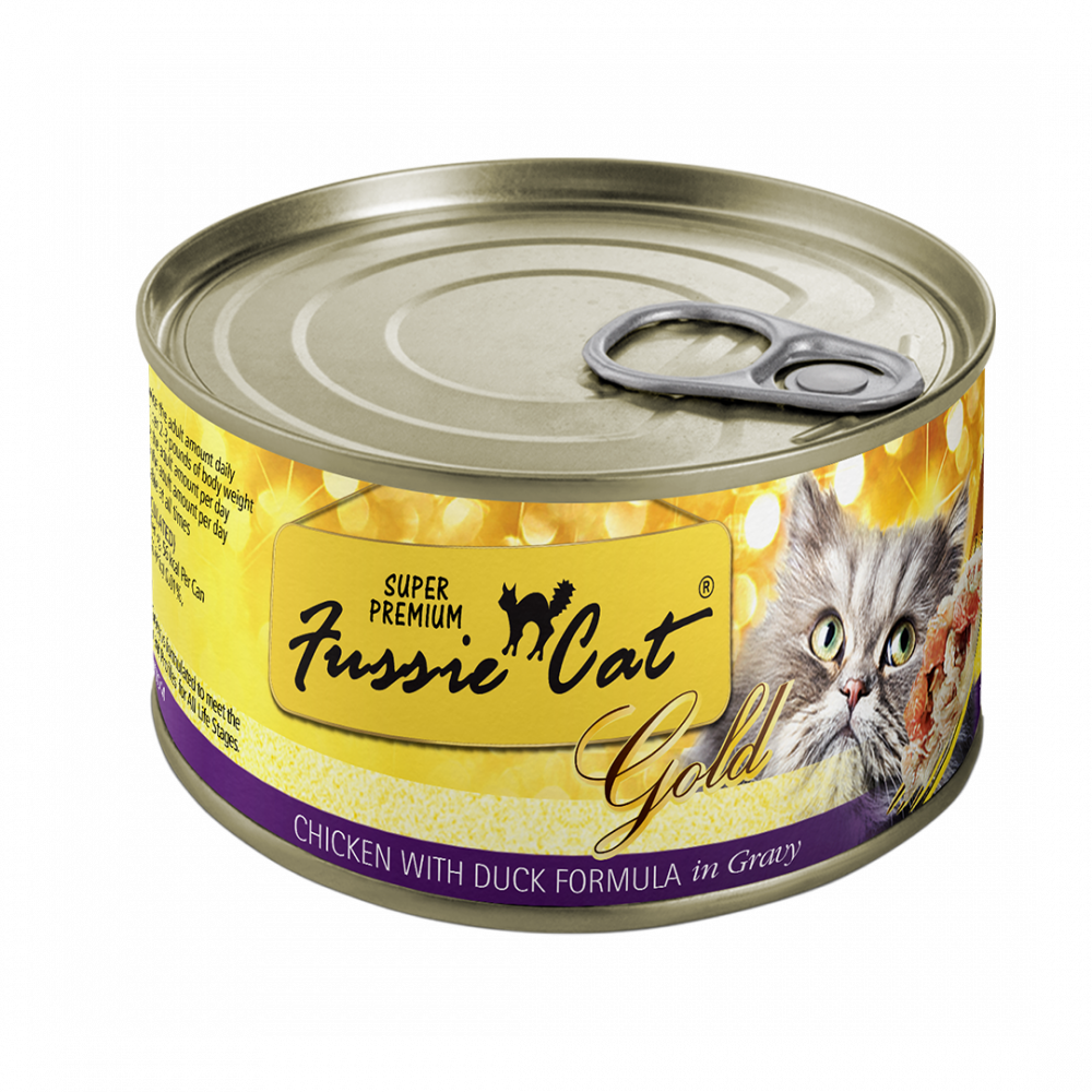Fussie Cat Chicken with Duck in Gravy Canned Cat Food
