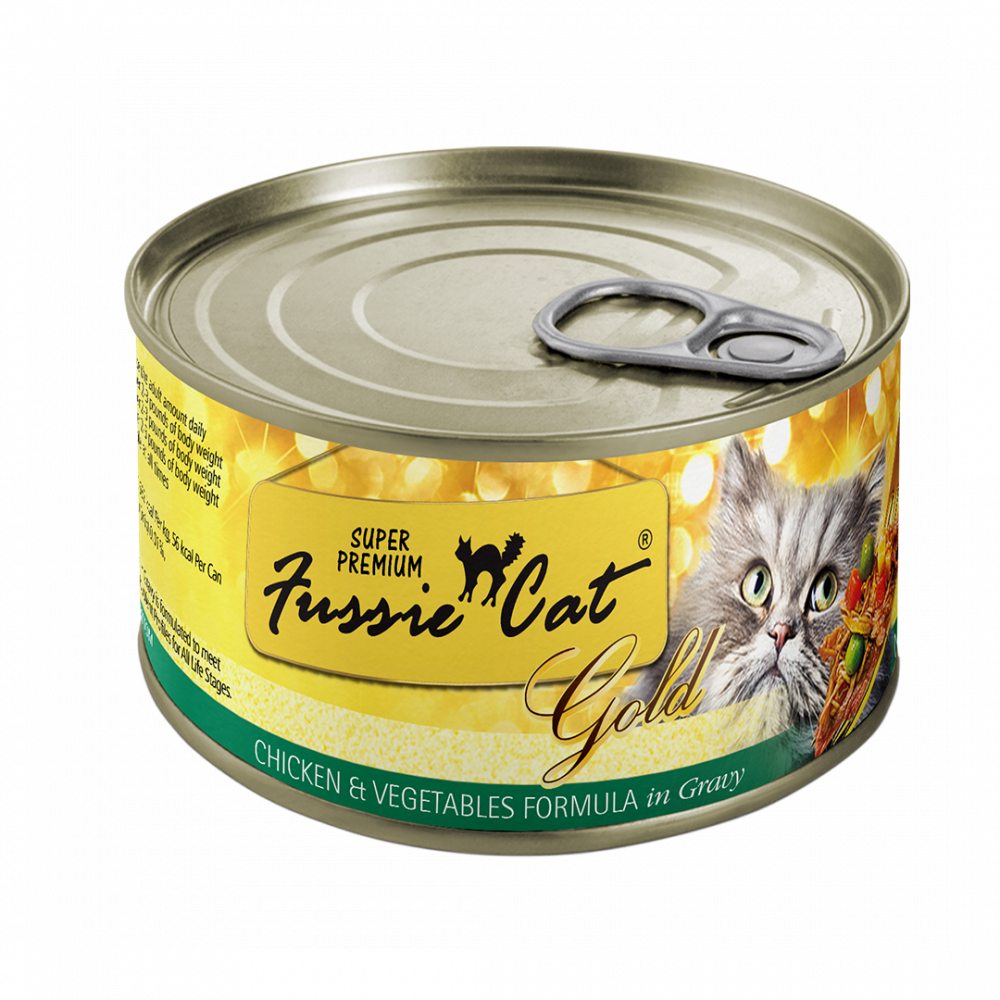 Fussie Cat Chicken & Vegetables with Gravy Canned Cat Food