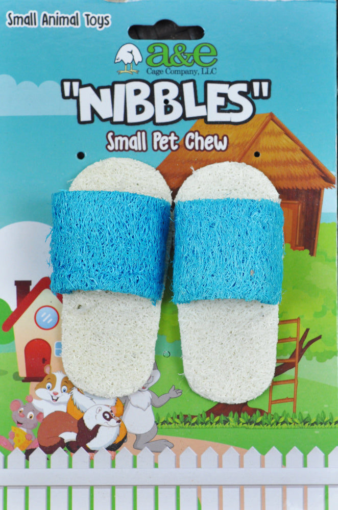 A & E Nibbles Loofah Small Animalndal Small Animal Toy