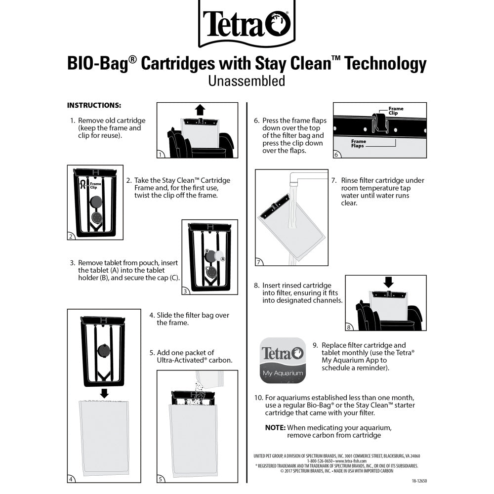 Tetra BIO-Bag Aquarium Filter Cartridge