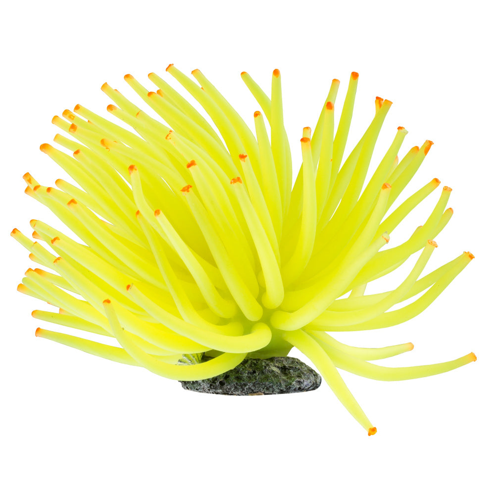 GloFish Ornament Yellow Anemone Tank Accessory