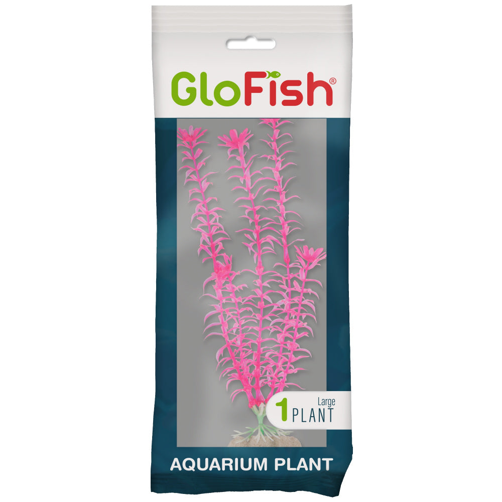 GloFish Plant Large Pink Tank Accessory