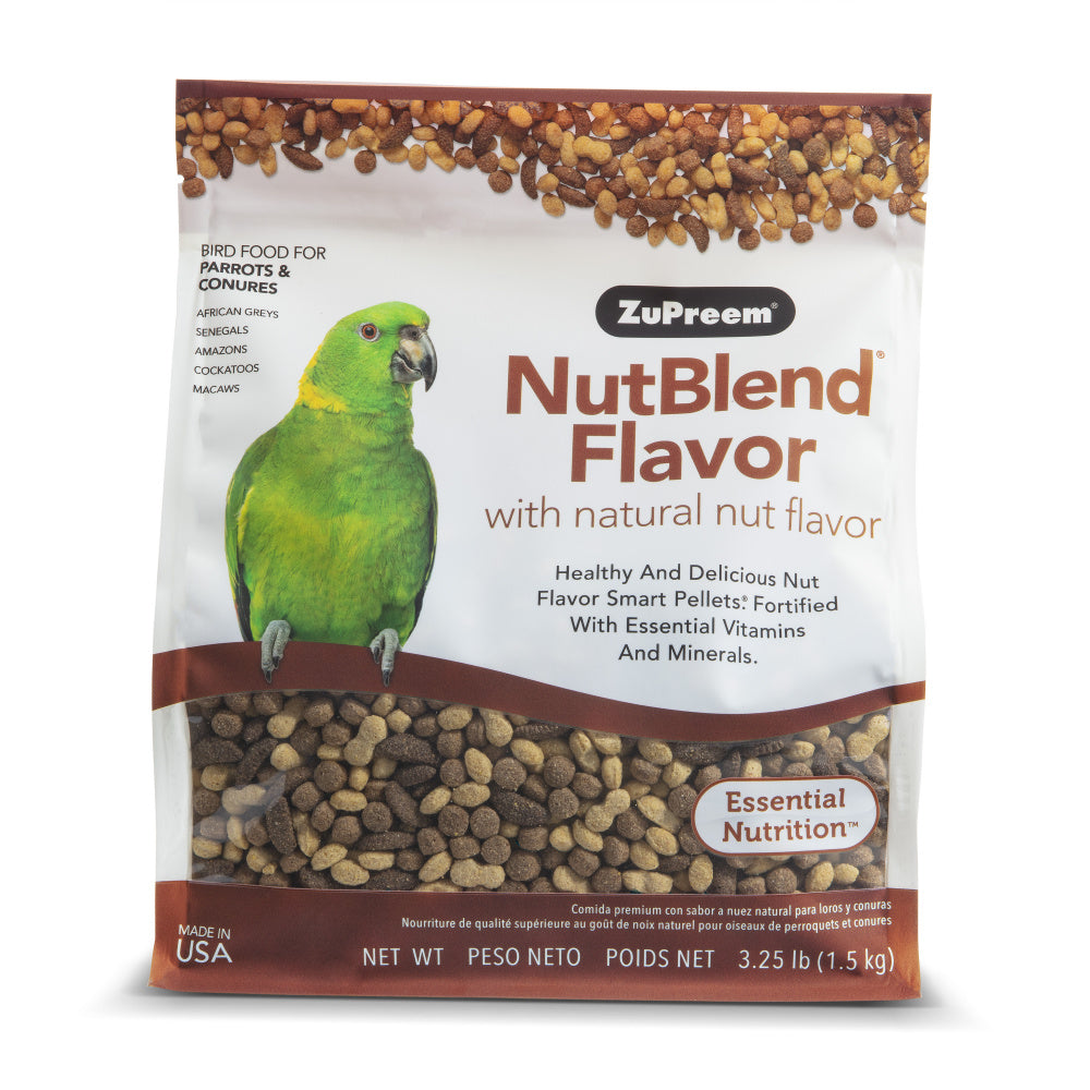 Zupreem NutBlend Flavor Food with Natural Nut Flavors for Parrot and Conures