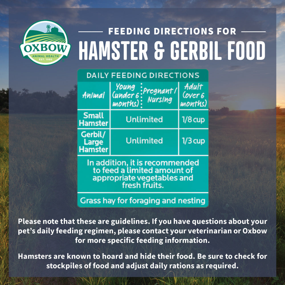 Oxbow Animal Health Garden Select Hamster & Gerbil Food Garden Inspired Recipe for Hamsters & Gerbils