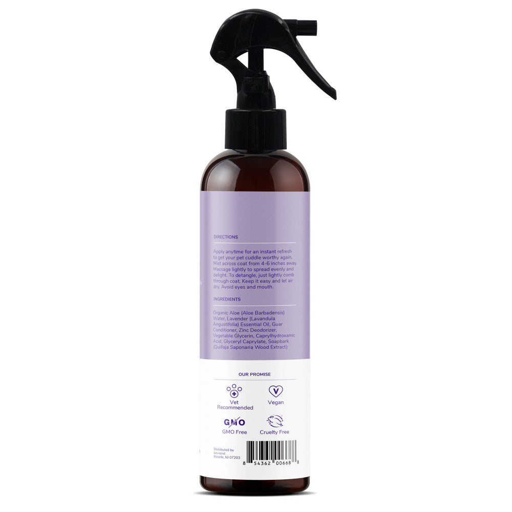 kin+kind Lavender Natural Coat Spray for Dog & Cat Smells