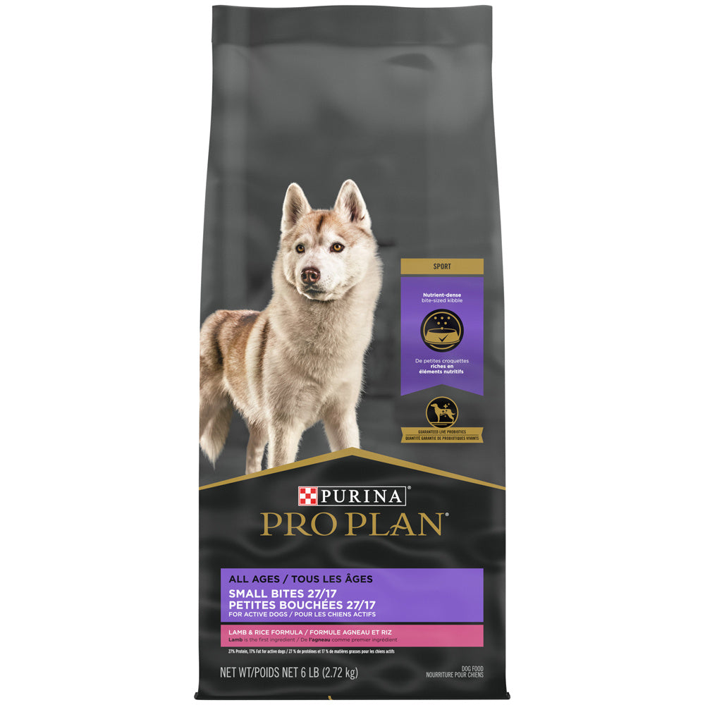 Purina Pro Plan All Ages Sport Small Bites 27/17 Lamb & Rice Formula Dry Dog Food