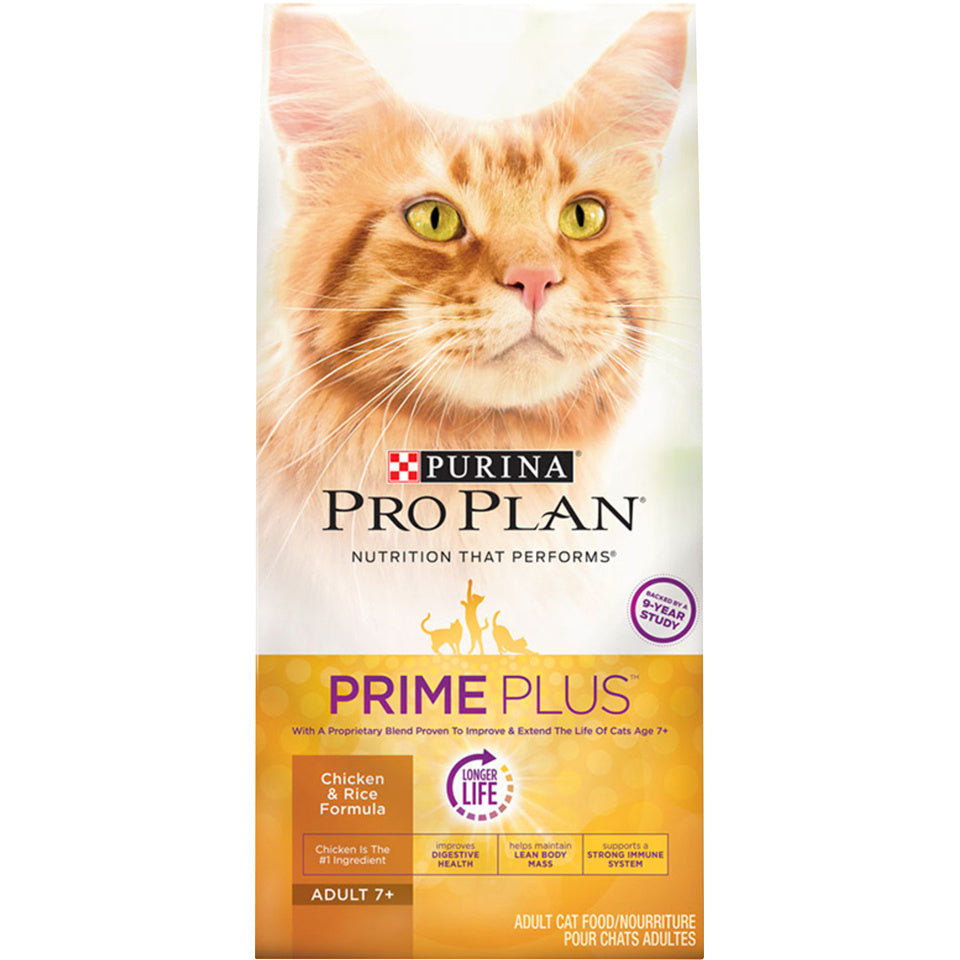 Purina Pro Plan Prime Plus Chicken & Rice Formula Senior Dry Cat Food