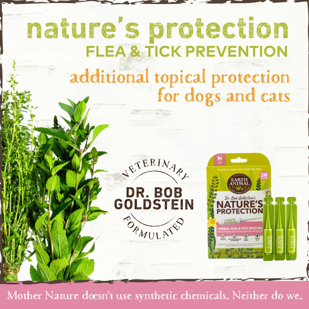 Earth Animal Nature's Protection Flea & Tick Prevention Herbal Spot-On for Cats