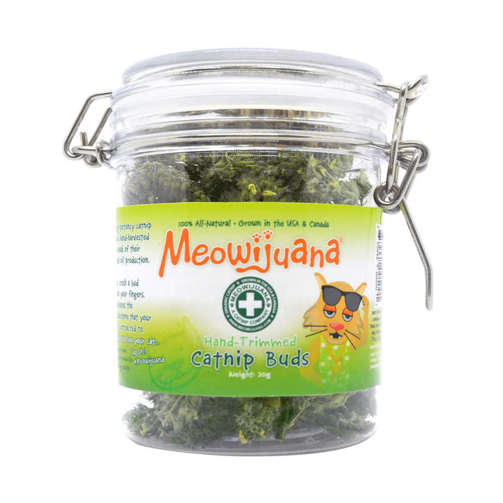 Meowijuana Jar of Catnip Buds