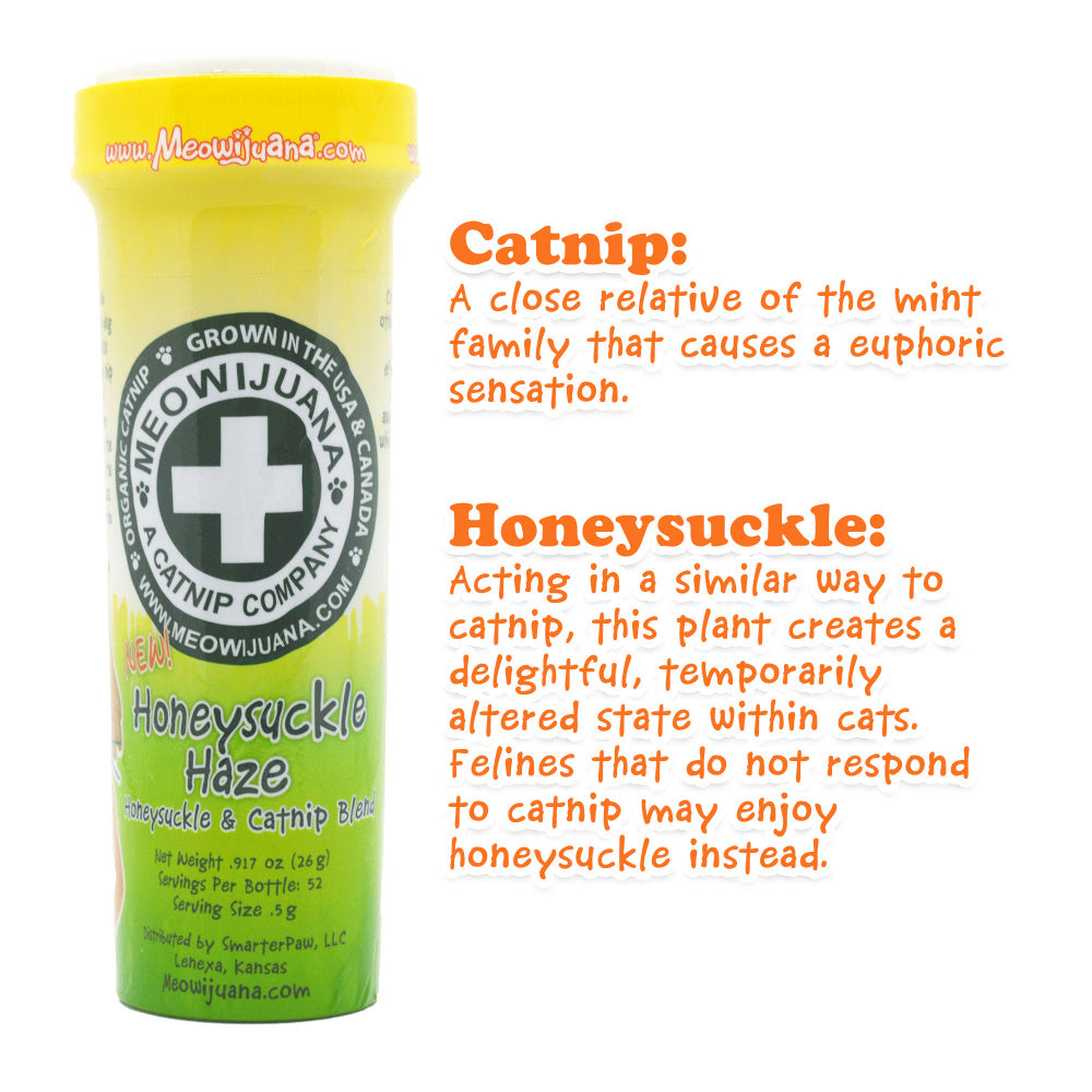 Meowijuana Honeysuckle Haze Catnip and Honeysuckle Blend