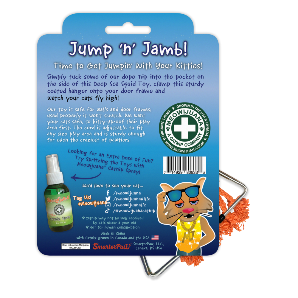Meowijuana Toy Door Jump 'n' Jamb Deep Sea Squid
