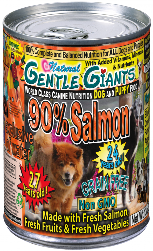 Gentle Giants Non-GMO Grain Free Salmon Dog And Puppy Can Food