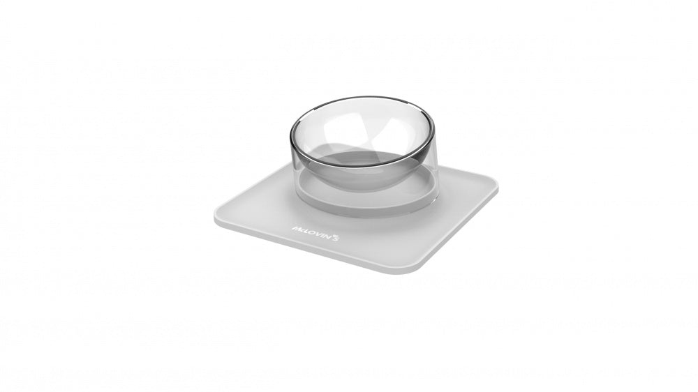 McLovin's Angled Bowl with Magnetic Mat Grey