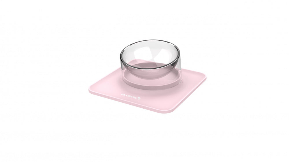 McLovin's Angled Bowl with Magnetic Mat Pink