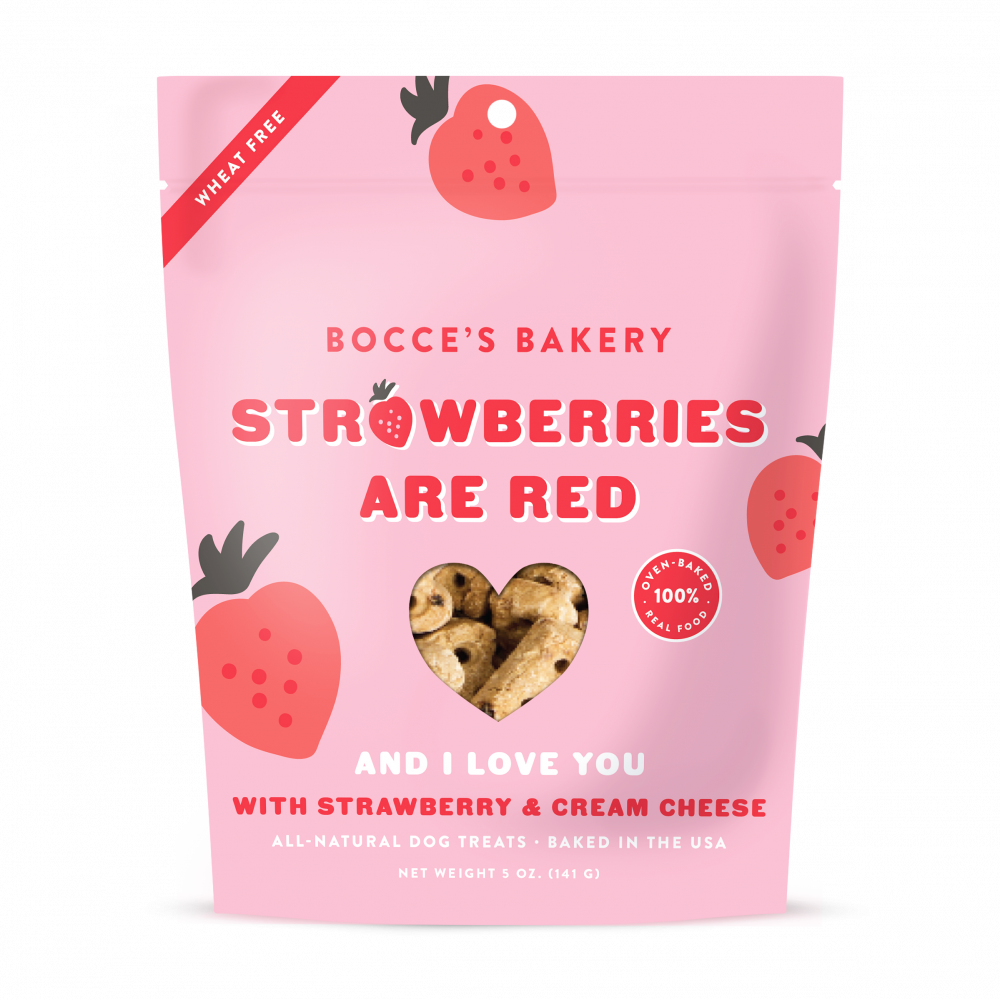 Bocce's Bakery Strawberries Are Red Dog Biscuits