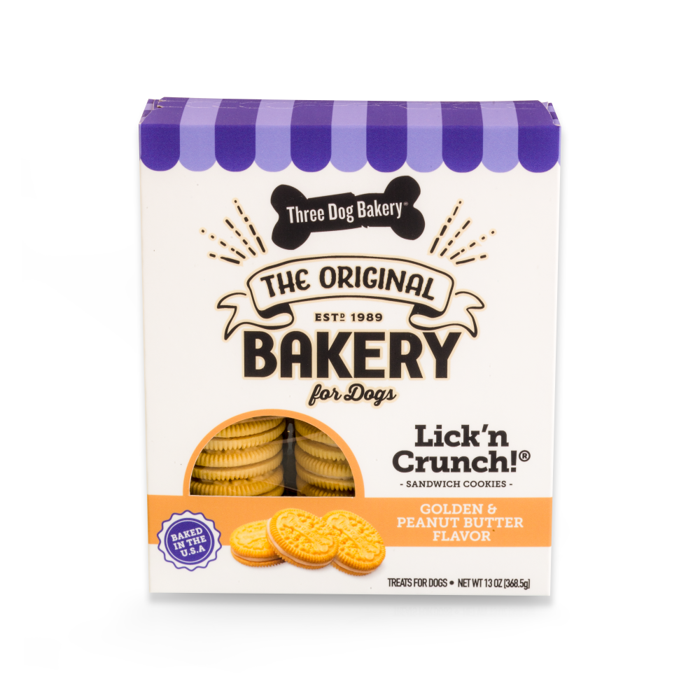 Lick'n Crunch Golden With Peanut Butter Flavored Filling