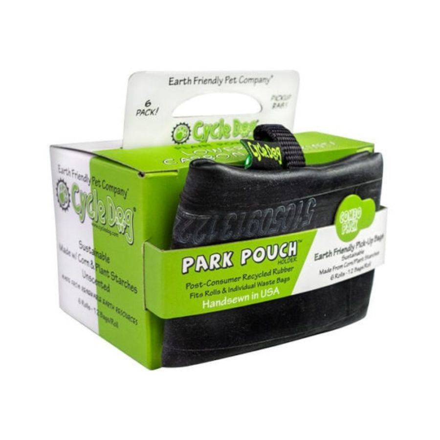 Earth Friendly Pickup Bags w/Park Pouch Holder