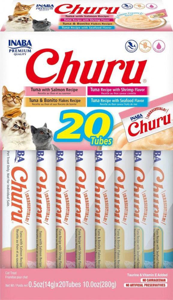 Inaba Cat Churu Seafood Variety Box 20 Tubes