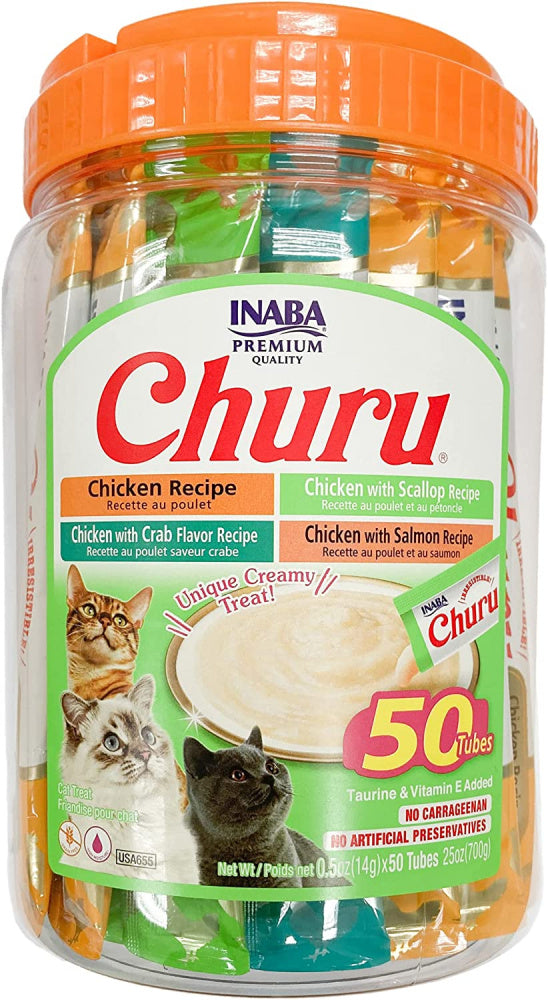 Inaba Cat Churu Chicken Seafood 50 Tubes