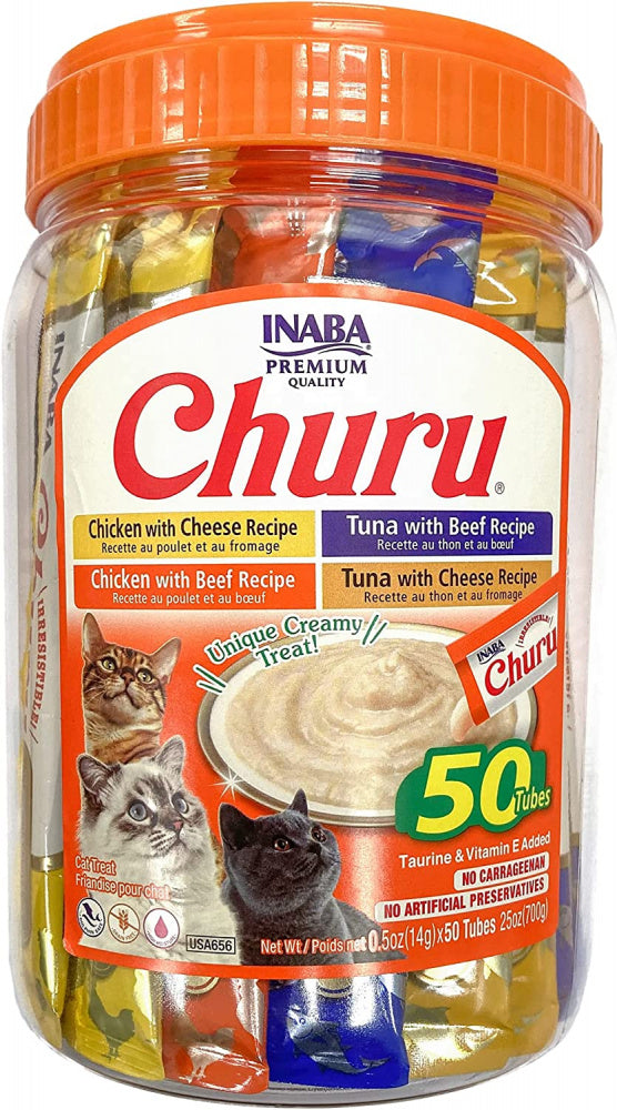 Inaba Cat Churu Beef & Cheese 50 Tubes