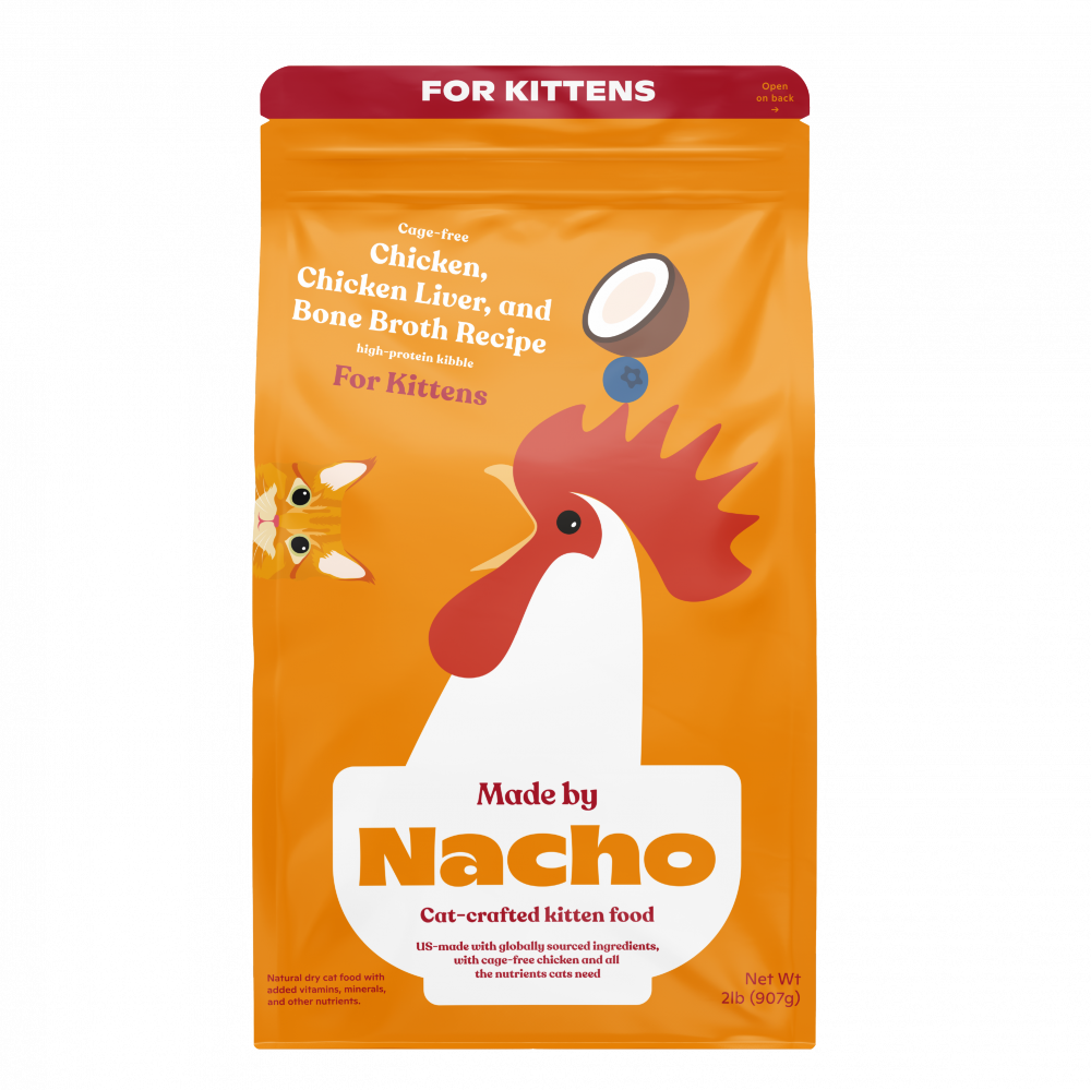 Made By Nacho Cage-Free Chicken, Chicken Liver, And Bone Broth Recipe For Kittens