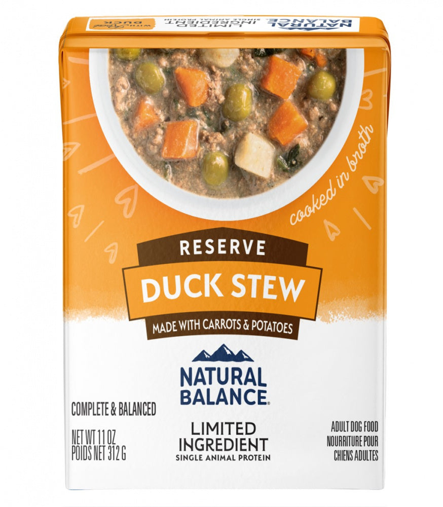 Natural Balance Limited Ingredient Reserve Duck Stew Wet Dod Food