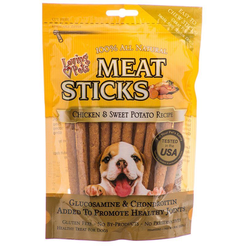 Loving Pets Meat Sticks Dog Treats - Chicken & Sweet Potato