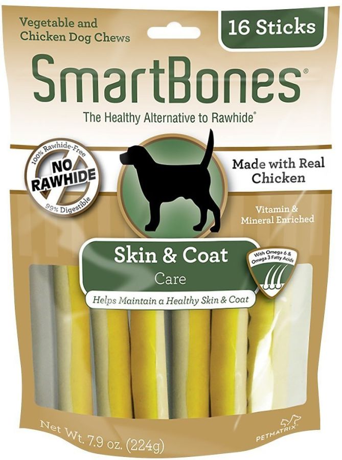 SmartBones Skin & Coat Care Treat Sticks for Dogs - Chicken