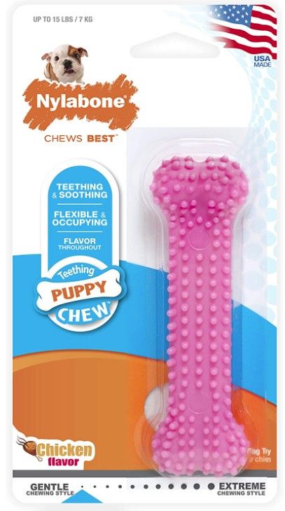 Nylabone Puppy Chew Dental Bone Chew Toy