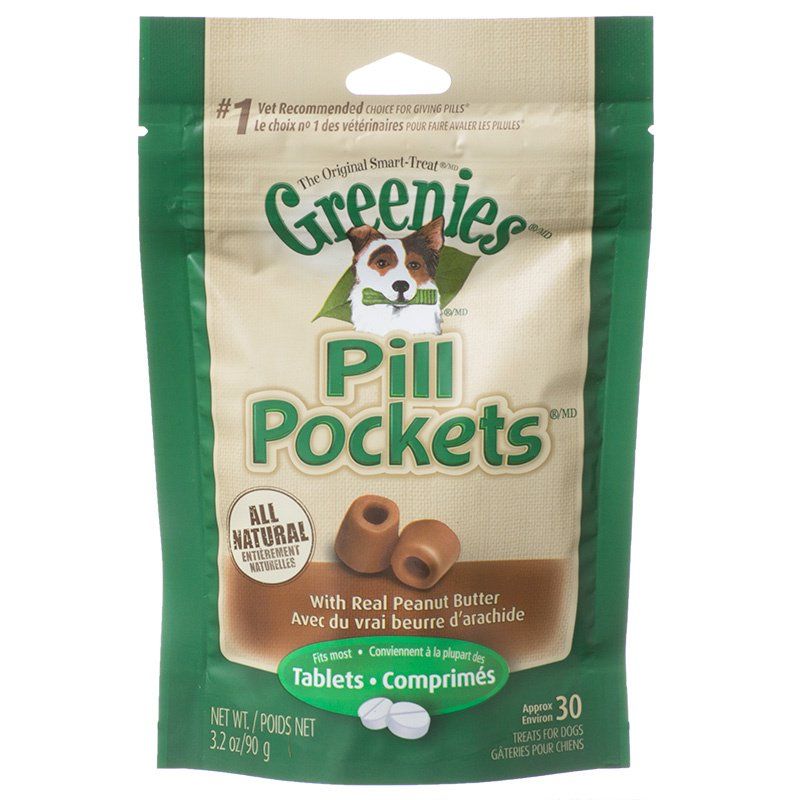 Greenies Pill Pocket Peanut Butter Flavor Dog Treats