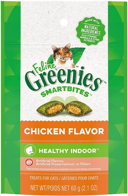 Greenies SmartBites Hairball Control Chicken Flavor Cat Treats