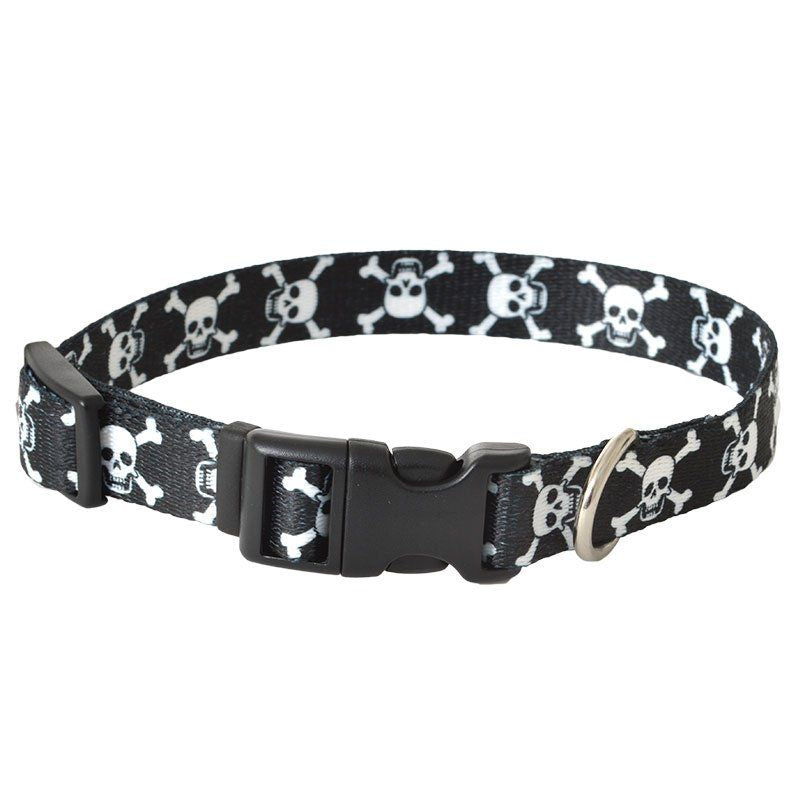 Pet Attire Styles Skulls Adjustable Dog Collar