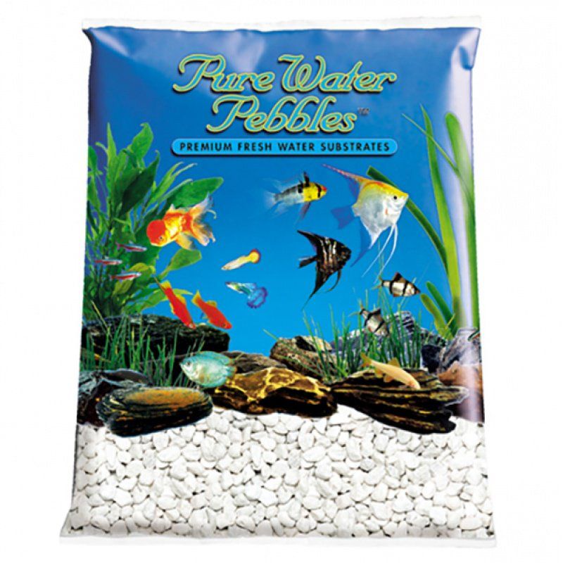 Pure Water Pebbles Aquarium Gravel - Platinum White Frost