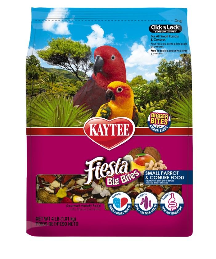 Kaytee Fiesta Small Parrot & Conure Gourmet Big Bites Diet