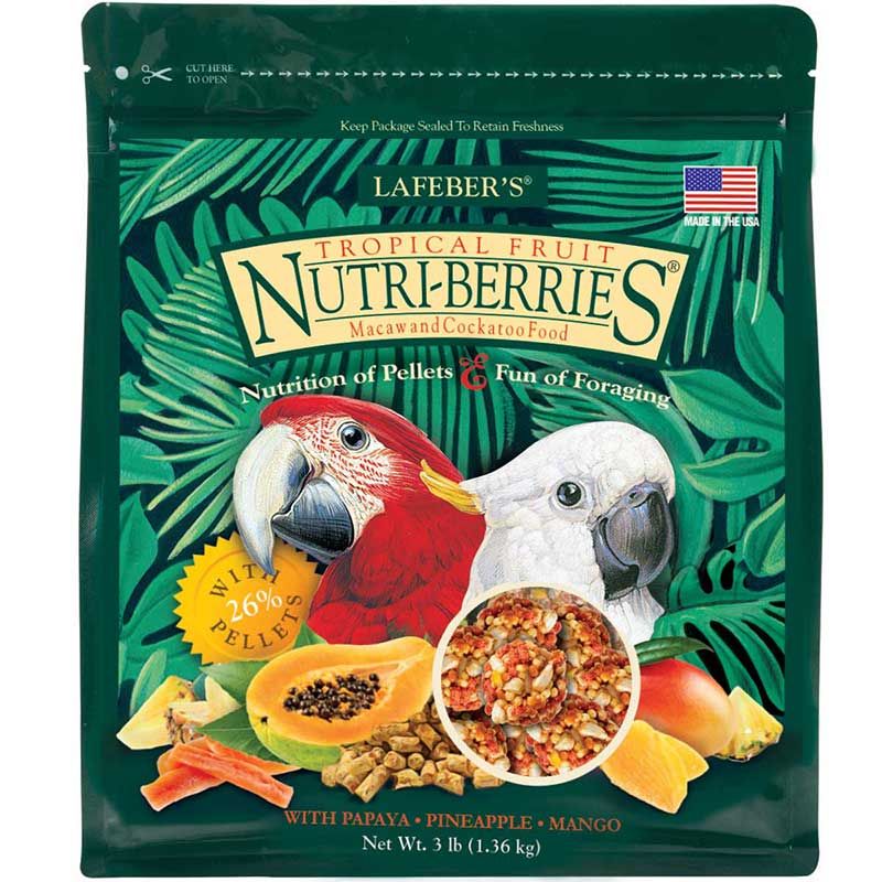 Lafeber Tropical Fruit Nutri-Berries Macaw & Cockatoo Food