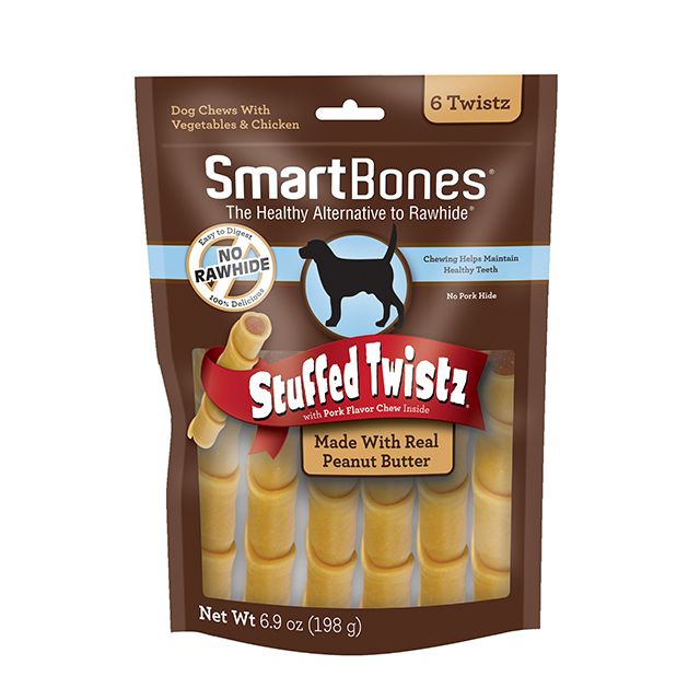 SmartBones Stuffed Twistz with Real Peanut Butter