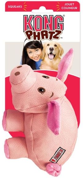 KONG Phatz Dog Toy - Pig