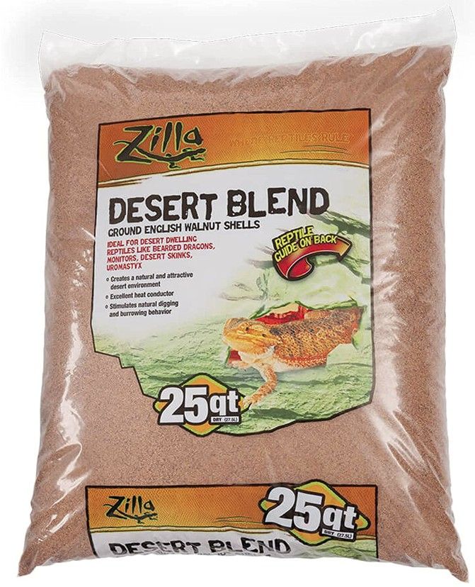 Zilla Desert Blend Ground English Walnut Shells Reptile Bedding